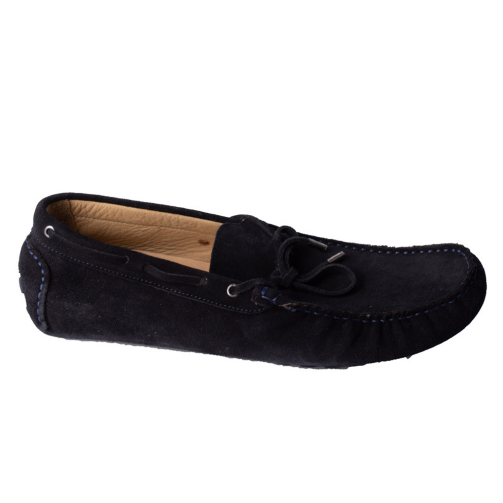LUCA GROSSI BLACK MOCCASINS | MENS SIZE 43
